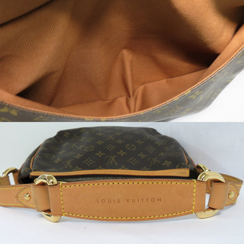 Louis Vuitton Turam PM Monogram Shoulder Bag Brown Leather
