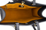 Louis Vuitton On The Go MM Shoulder Bag Monogram Implant Leather Black
