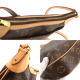 Louis Vuitton Monogram Odeon PM Shoulder Bag Brown Gold Metal Fittings