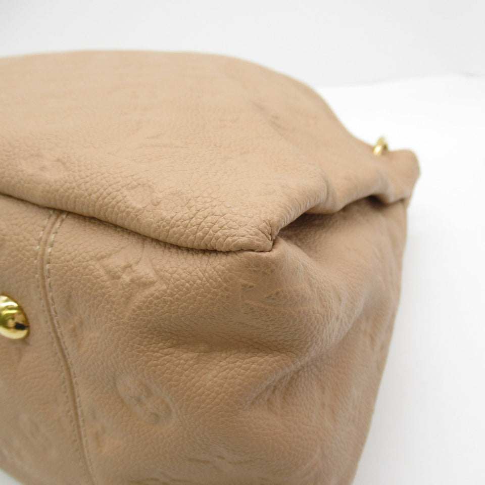 Louis Vuitton Artsy MM Handbag Leather Monogram Implant Pink