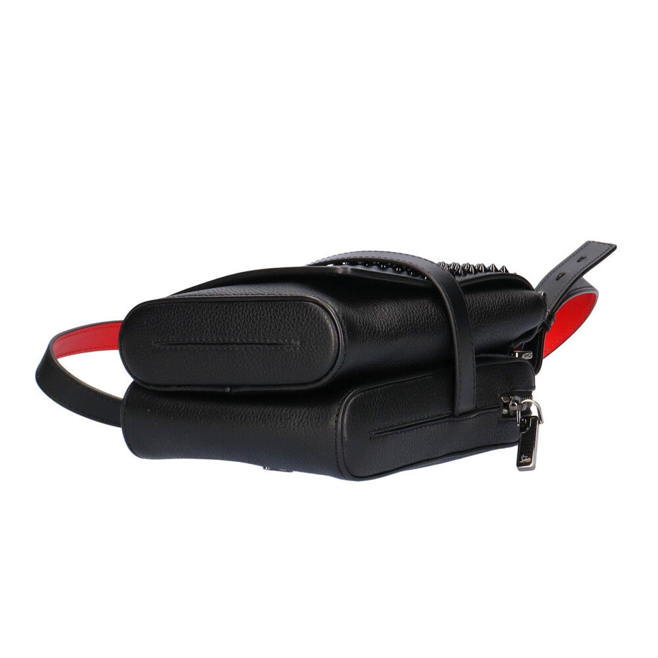 Christian Louboutin Shoulder Bag Leather Black
