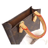 Louis Vuitton Monogram Petit Sac Plat 2 Way Hand Shoulder Bag Brown