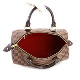 Louis Vuitton Damier Speedy 30 Hand Bag Ebene Brown Gold Hardware