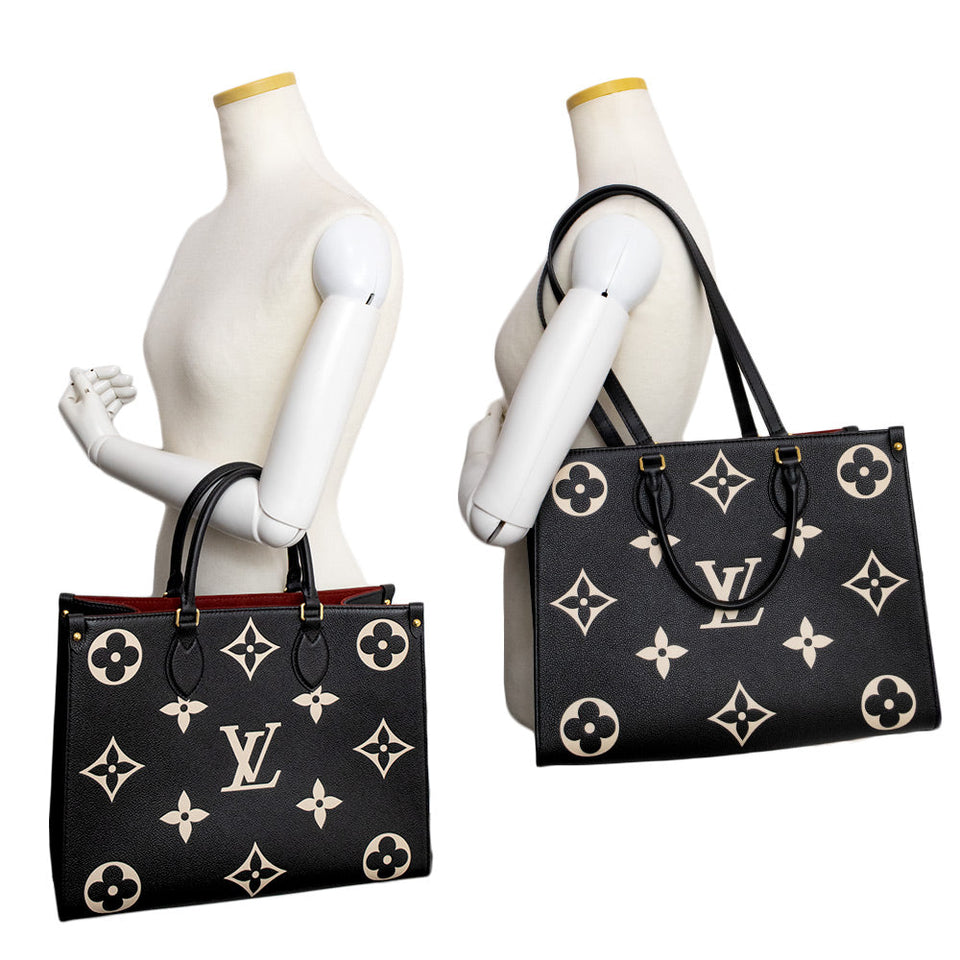 Louis Vuitton On The Go MM 2way Shoulder Bag Empreinte Noir Black