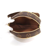 Louis Vuitton Monogram Pochette Gange Body Bag Brown Gold Metal Fittings