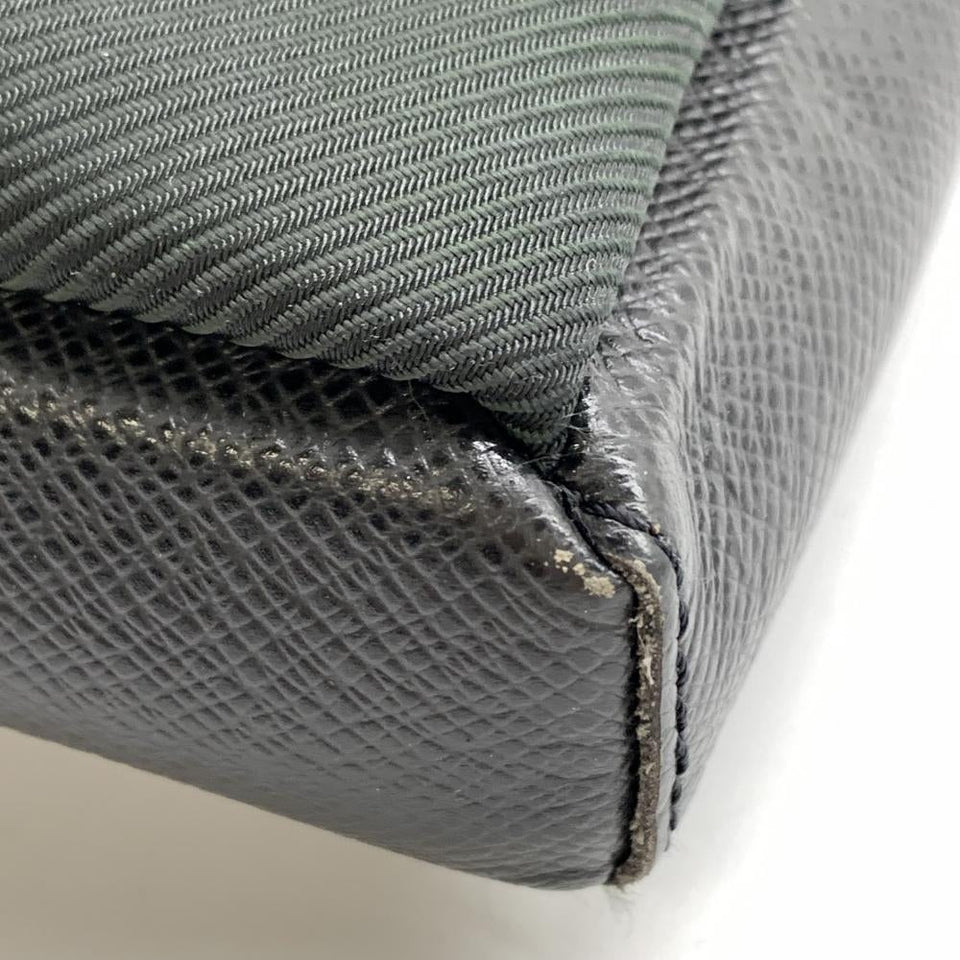 Louis Vuitton Saratov PM Shoulder Bag Taiga Leather Canvas