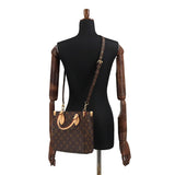 Louis Vuitton Monogram Sac Plat BB 2 Way Hand Shoulder Bag Brown