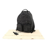 Louis Vuitton Backpack Multi-pocket Rucksack Nylon Leather Black