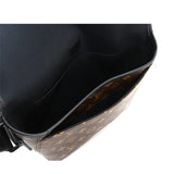 Louis Vuitton Monogram Macassar Magnetic Messenger Shoulder Bag Brown Noir