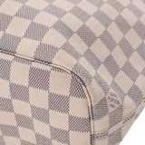 Louis Vuitton Damier Azur Neverfull PM White Canvas Handbag