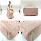 Chanel Caviar Skin Matelasse Chain Tote Bag A18004