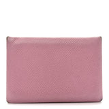 Hermes Epsom Calvi Card Case 5P Pink