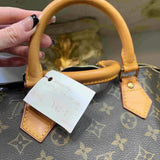 Louis Vuitton Monogram Handbag, Brown, Coated Canvas