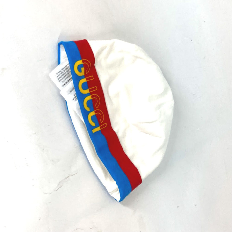 Gucci Knit hat 516326 cotton white Baby gift baby BABY baby 3 piece gift set Kids 9/12m