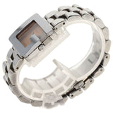 Gucci Watches Quartz 3600L Stainless Steel , Stainless Steel Silver G Square Orange dial Women
