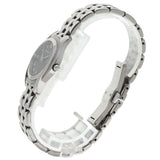 Gucci Watches Quartz 5500L Stainless Steel , Stainless Steel Silver Round face black dial Women