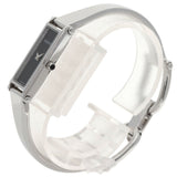 Gucci Watches Quartz 1500L Stainless Steel , Stainless Steel Silver Square face black dial Women