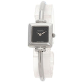 Gucci Watches Quartz 1900L Stainless Steel , Stainless Steel Silver Square face black dial Women