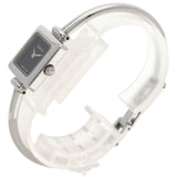 Gucci Watches Quartz 1900L Stainless Steel , Stainless Steel Silver Square face black dial Women