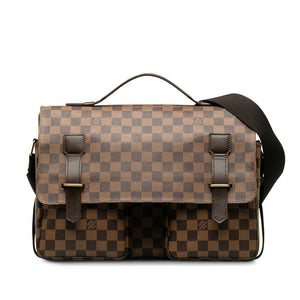 Louis Vuitton Damier Shoulder Bag PVC/Leather Brown
