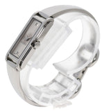 Gucci Watches Quartz 109 Stainless Steel , Stainless Steel Silver Square Face 2P Diamond Silver dial Women