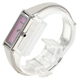 Gucci Watches Quartz 1500L Stainless Steel , Stainless Steel Silver Square face Pink shell dial Women