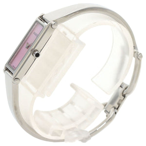 Gucci Watches Quartz 1500L Stainless Steel , Stainless Steel Silver Square face Pink shell dial Women