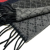 Gucci Scarf 333019 wool Gray type Tag present Sherry line unisex(Unisex)