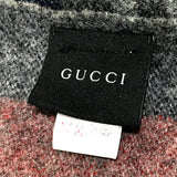 Gucci Scarf 333019 wool Gray type Tag present Sherry line unisex(Unisex)