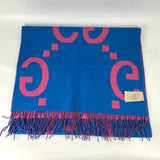 Gucci Scarf 726526 wool pink GG Jacquard Women
