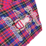 Gucci Scarf wool Red Check BEE Bee Women