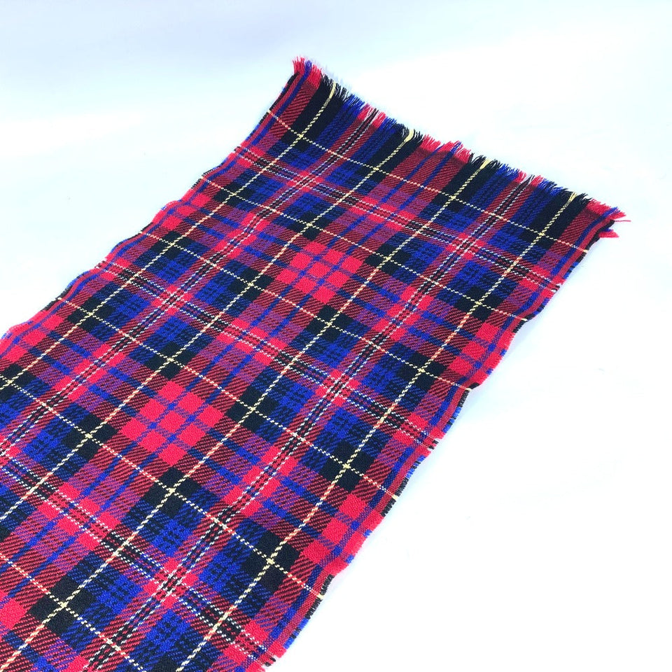 Gucci Scarf wool Red Check BEE Bee Women