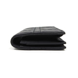 Christian Dior Black Mini Lady Dior Compact Wallet
