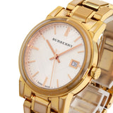 Burberry Watches Quartz BU9104 Gold Plated , Gold Plated gold Round face Silver dial Women