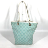 Gucci Tote Bag 002 1099 Canvas / leather Light green Shoulder Bag Shoulder Bag GG Bucket Women