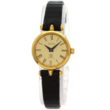 Gucci Watches Quartz Gold Plated, Leather gold Sherry line gold dial Women