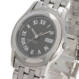 Gucci Watches Quartz 5500M Stainless Steel , Stainless Steel Silver Round face gray dial mens
