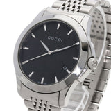 Gucci Watches Quartz 126.4 Stainless Steel , Stainless Steel Silver G timeless black dial mens