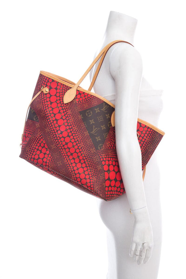 Louis Vuitton Brown & Red Yayoi Kma Neverfull Handbag