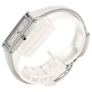Gucci Watches Quartz 1500L Stainless Steel , Stainless Steel Silver Square Face 1P Diamond Silver dial Women