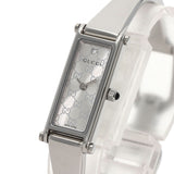 Gucci Watches Quartz 1500L Stainless Steel , Stainless Steel Silver Square Face 1P Diamond Silver dial Women