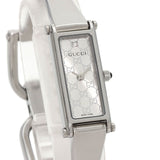 Gucci Watches Quartz 1500L Stainless Steel , Stainless Steel Silver Square Face 1P Diamond Silver dial Women