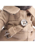 Luxury Burberry Trench Coat Thomas Bear Charm Key Holder Archive Beige