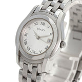Gucci Watches Quartz 5500L Stainless Steel Silver Round face Silver dial