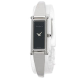 Gucci Watches Quartz Stainless Steel , Stainless Steel Silver 1500L black dial Women