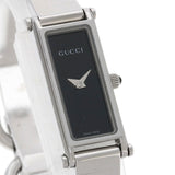 Gucci Watches Quartz Stainless Steel , Stainless Steel Silver 1500L black dial Women