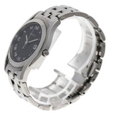 Gucci Watches Quartz 5500M Stainless Steel , Stainless Steel Silver Round face black dial mens
