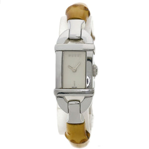 Gucci Watches Quartz 6800L Stainless Steel Silver Bamboo Silver dial