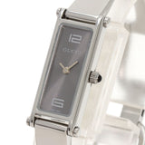 Gucci Watches Quartz 1500L Stainless Steel , Stainless Steel Silver Square face Silver dial Women