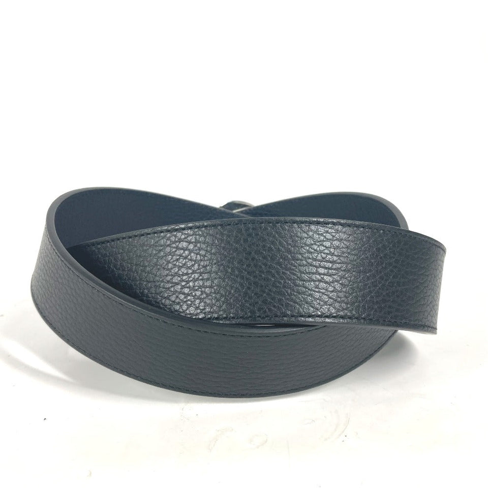 Gucci belt 449715 leather black GG logo 105